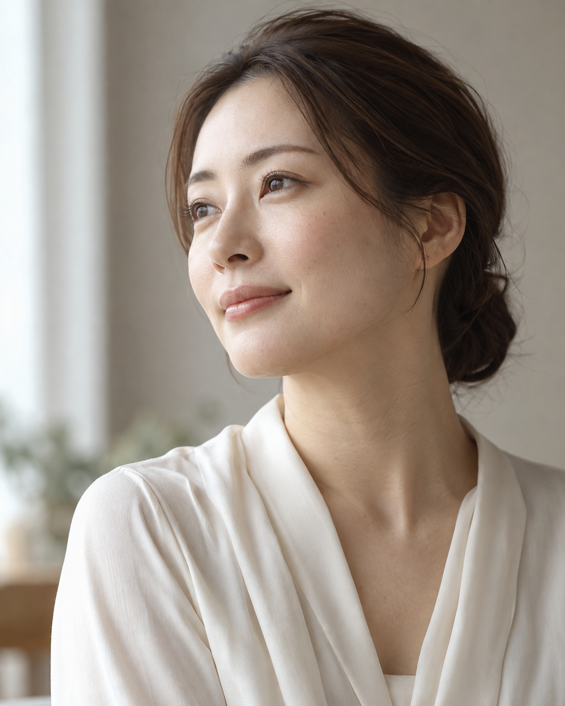 自然な肌の美しさを表現したAI生成イメージ